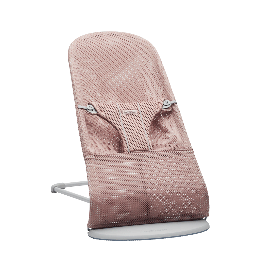 Bouncer Bliss in Dusty pink 3D Mesh, airy and soft for the baby - BabyBjörn