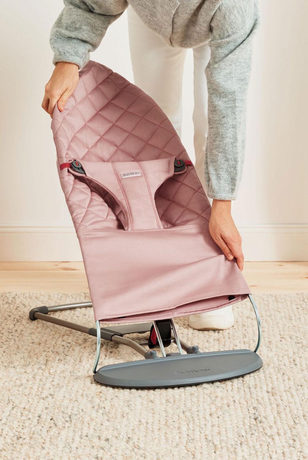 Extra Fabric Seat for Bouncer Bliss in Dusty pink Classic Quilt
