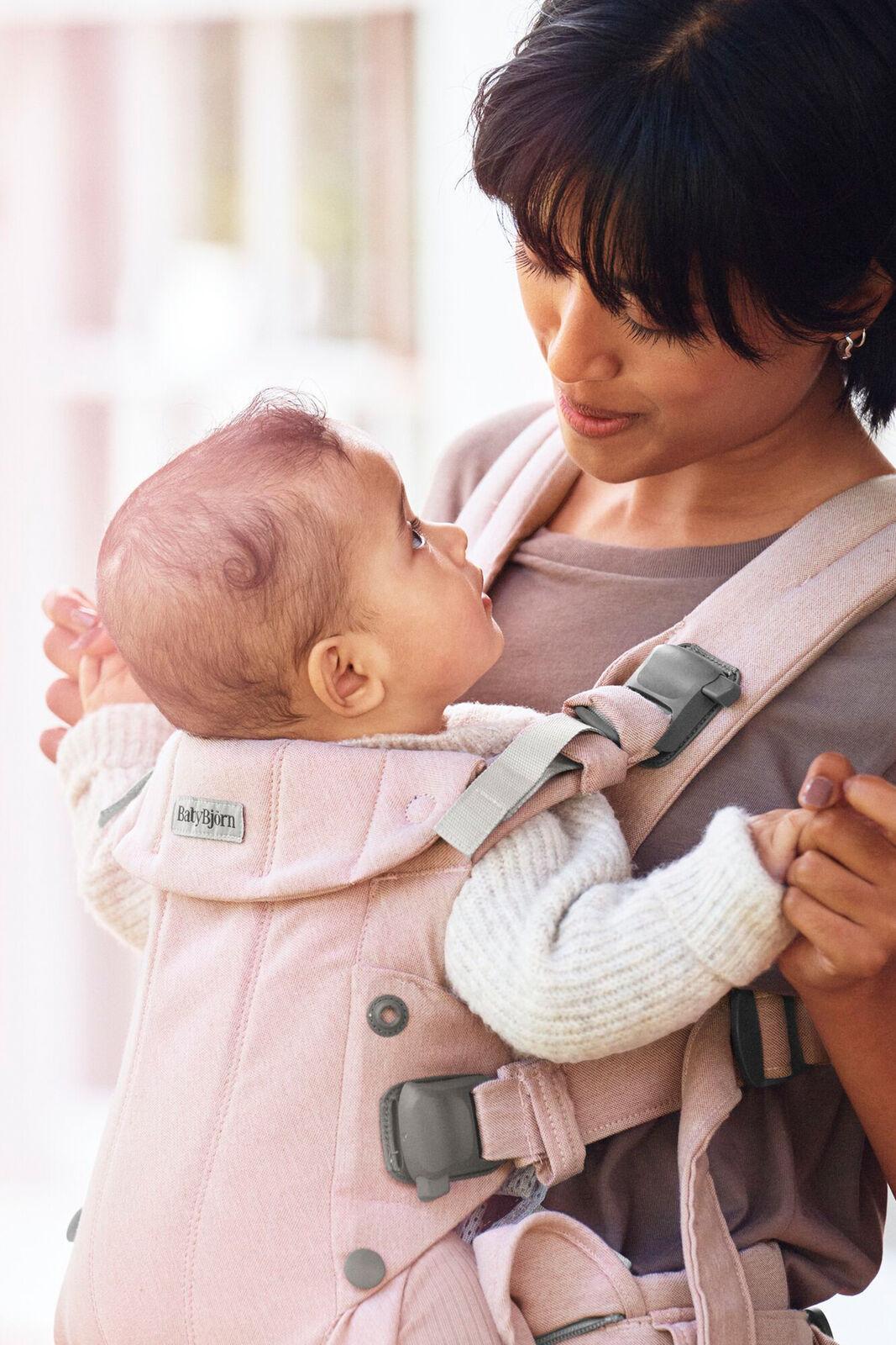 Baby Carrier Harmony in Light pink Woven Mélange - BabyBjörn