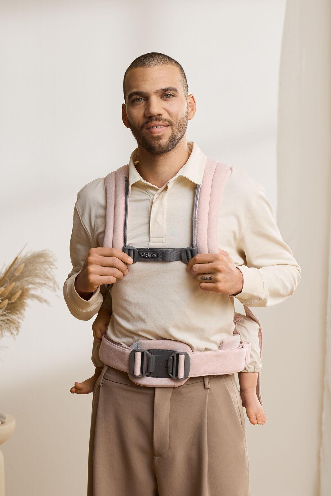Baby Carrier Harmony in Light pink Woven Mélange - BabyBjörn