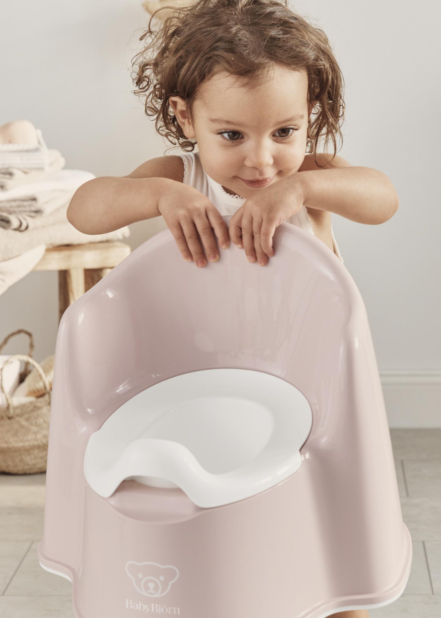 Potty Chair Powder pink/White in BPA-free plastic