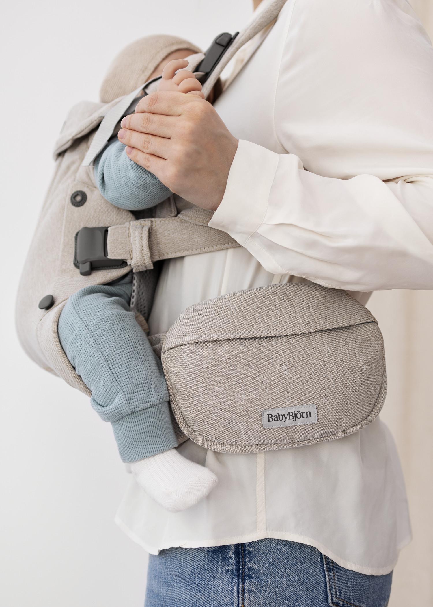 Pocket Pouch for Baby Carrier Woven mélange light beige BabyBjörn