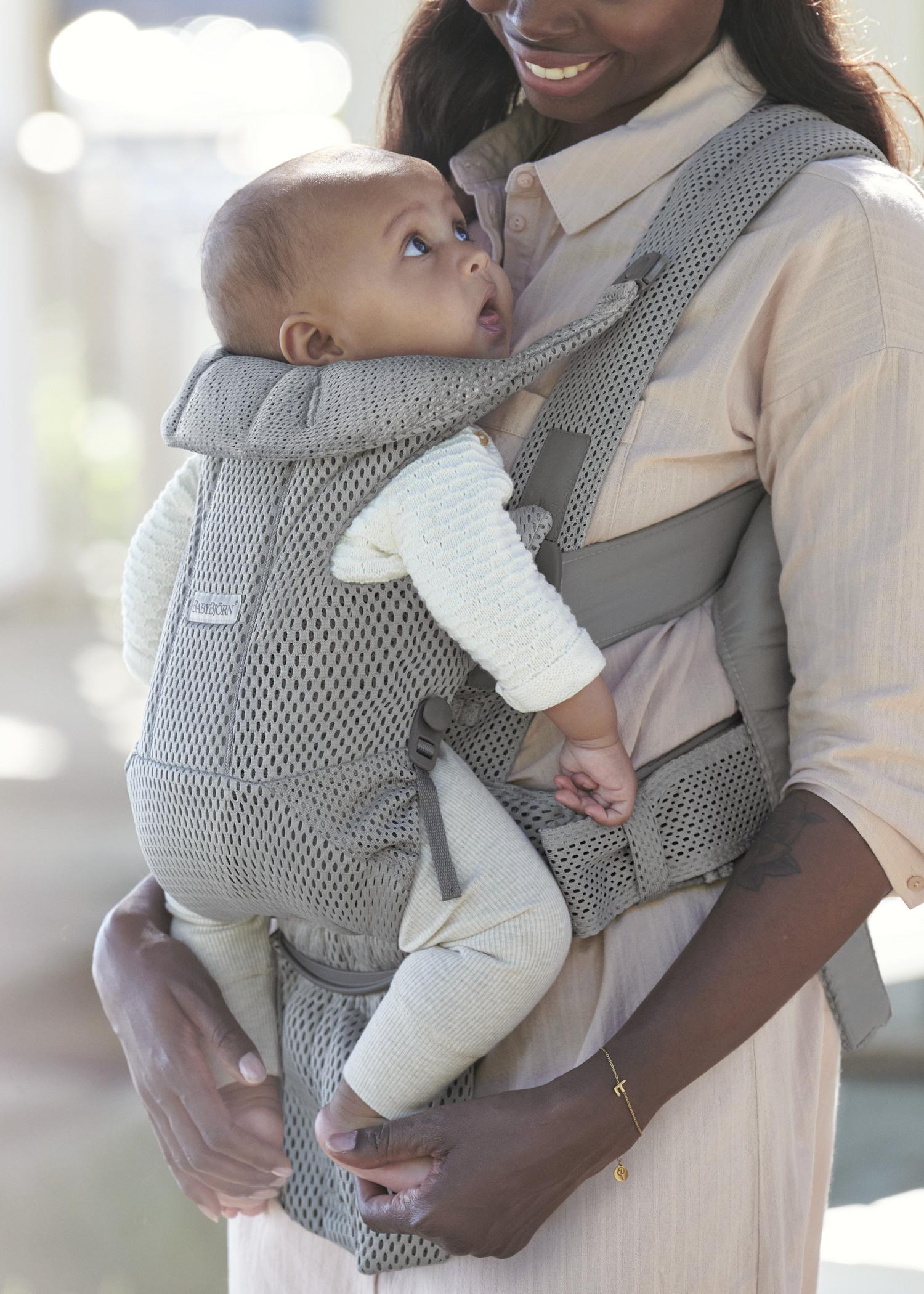 Baby Carrier Free Grey 3D Mesh BabyBjörn