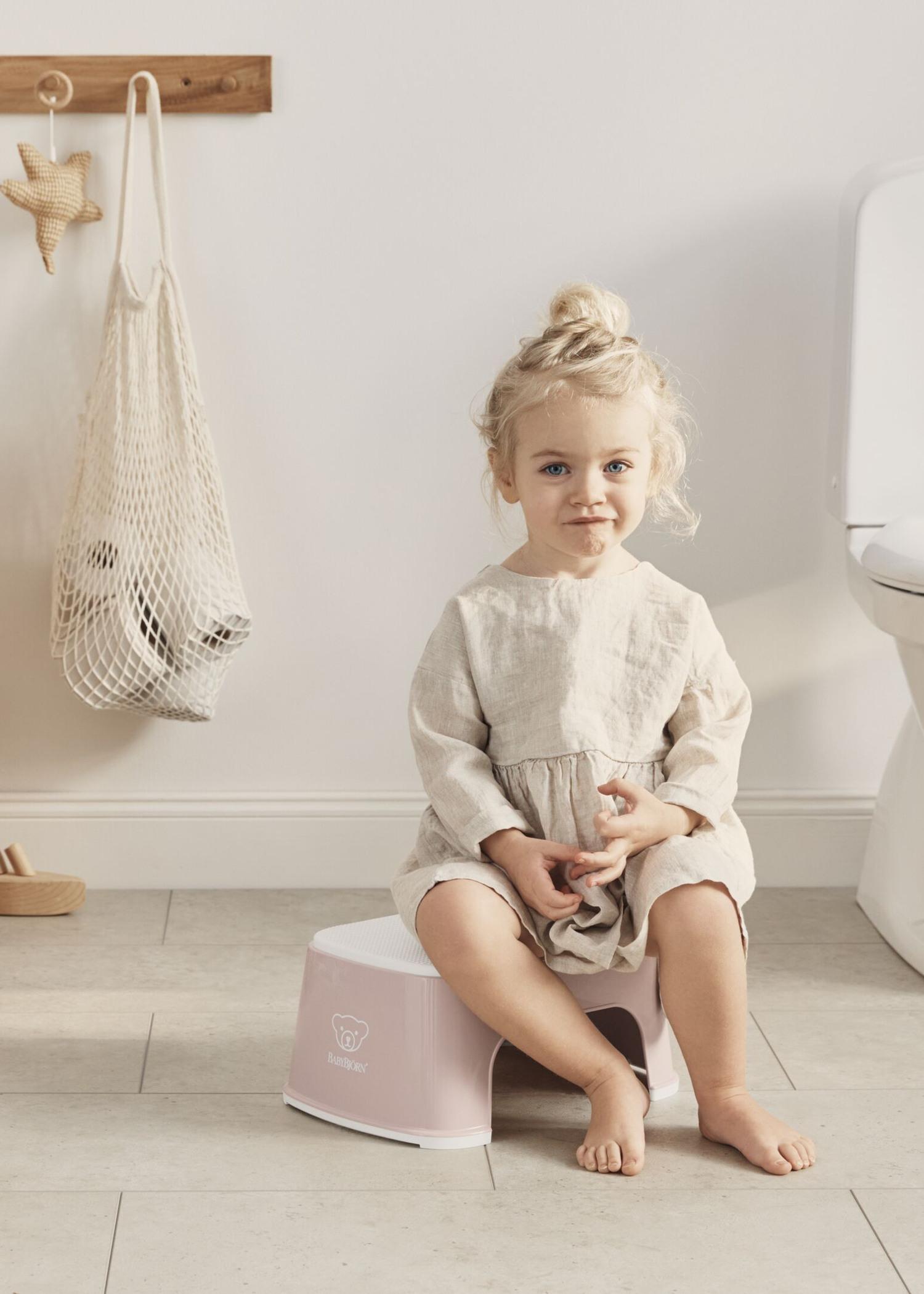 Step Stool Powder pink/White BabyBjörn