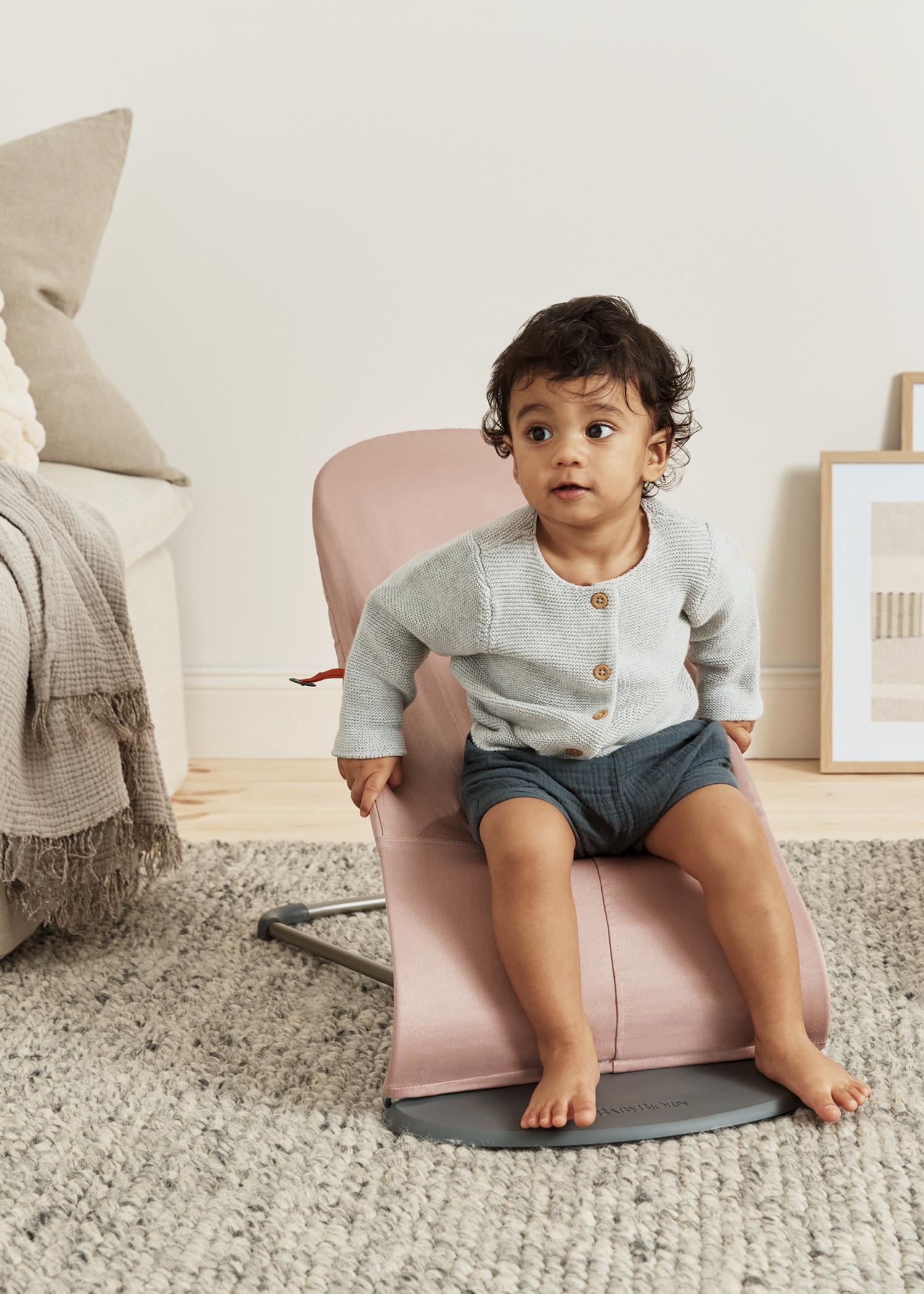 BabyBjörn Bouncer Bliss Dusty Pink