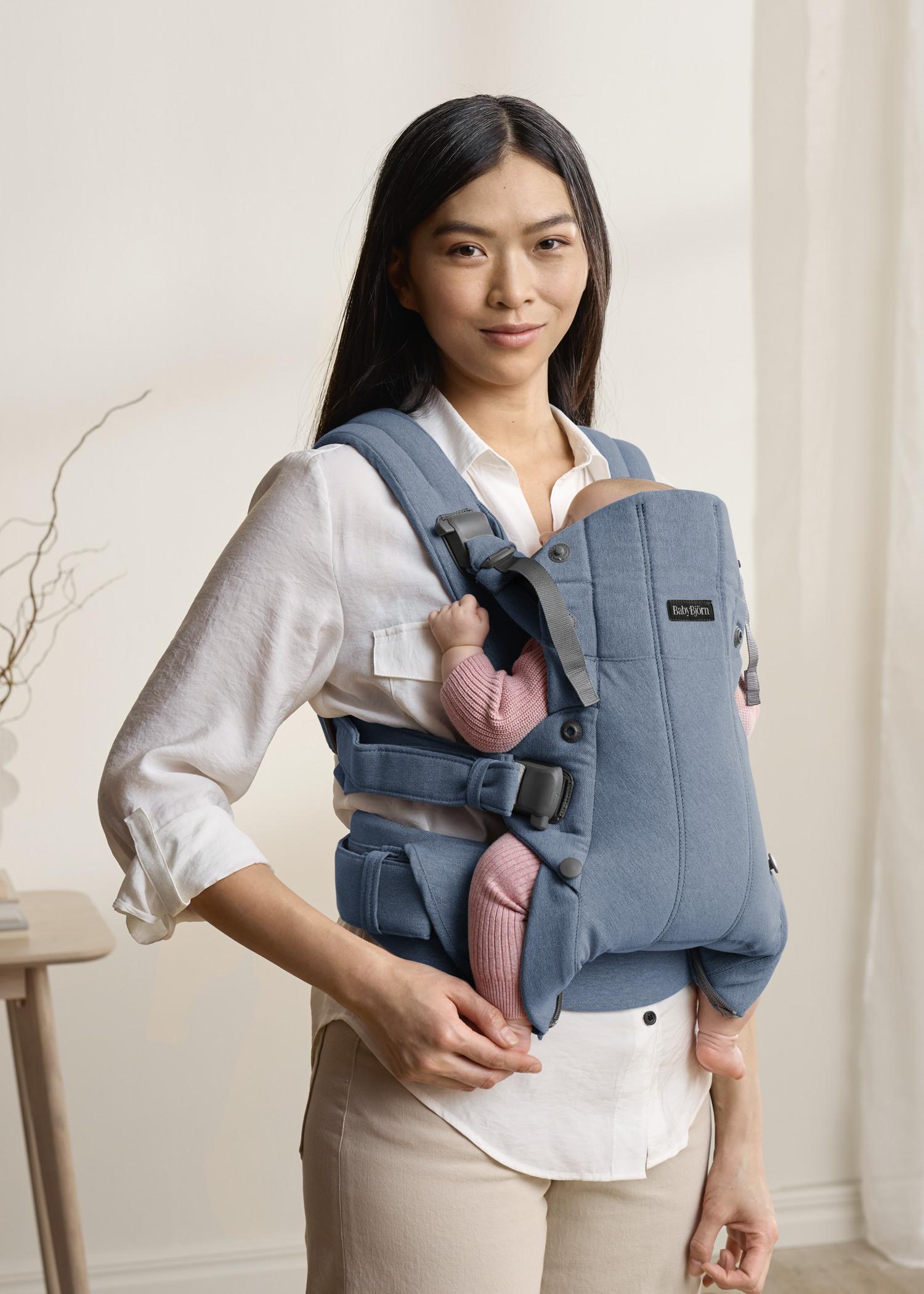 Baby Carrier Harmony in Blue Woven Mélange - BabyBjörn