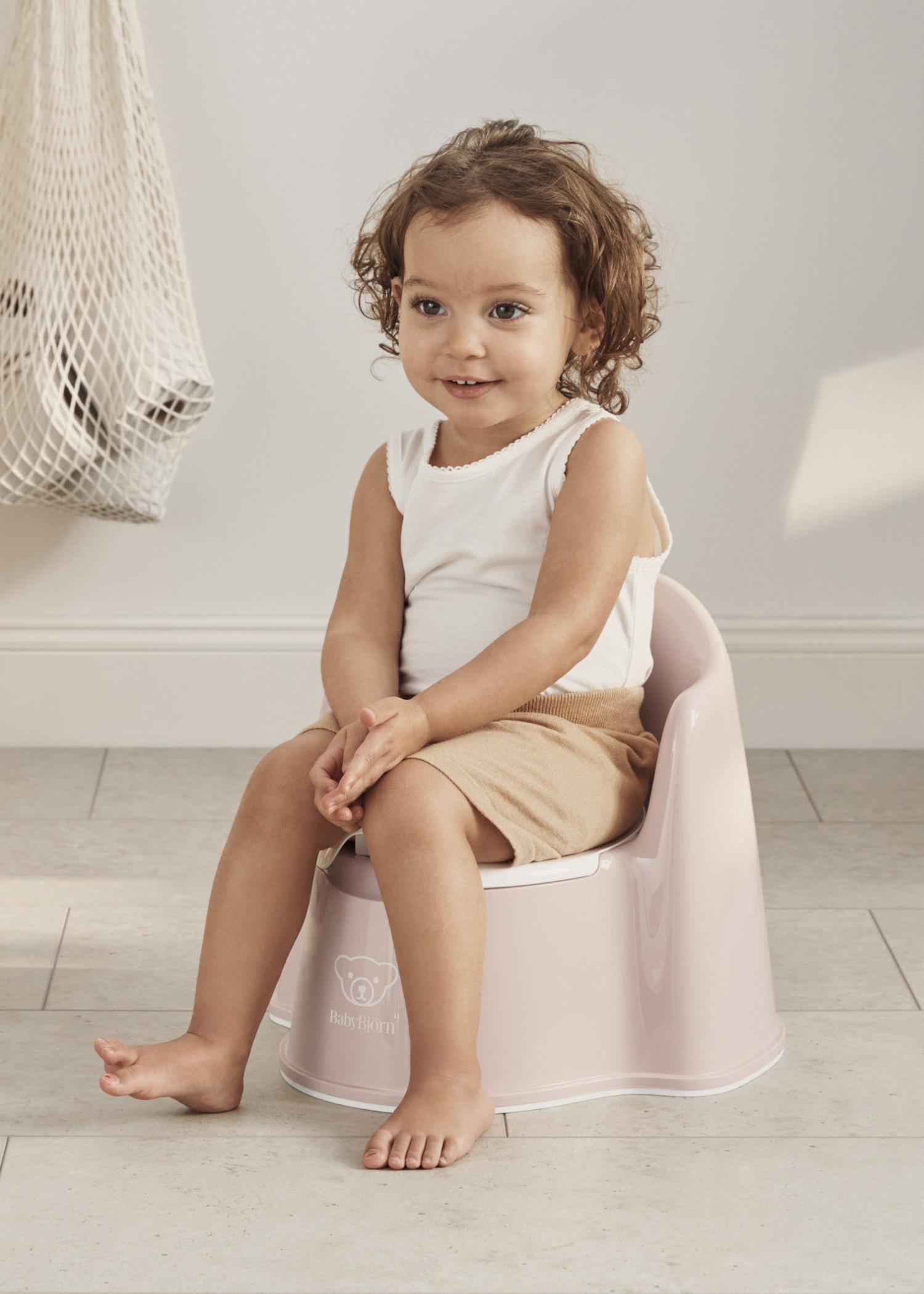 Potty Chair Powder pink/White in BPA-free plastic