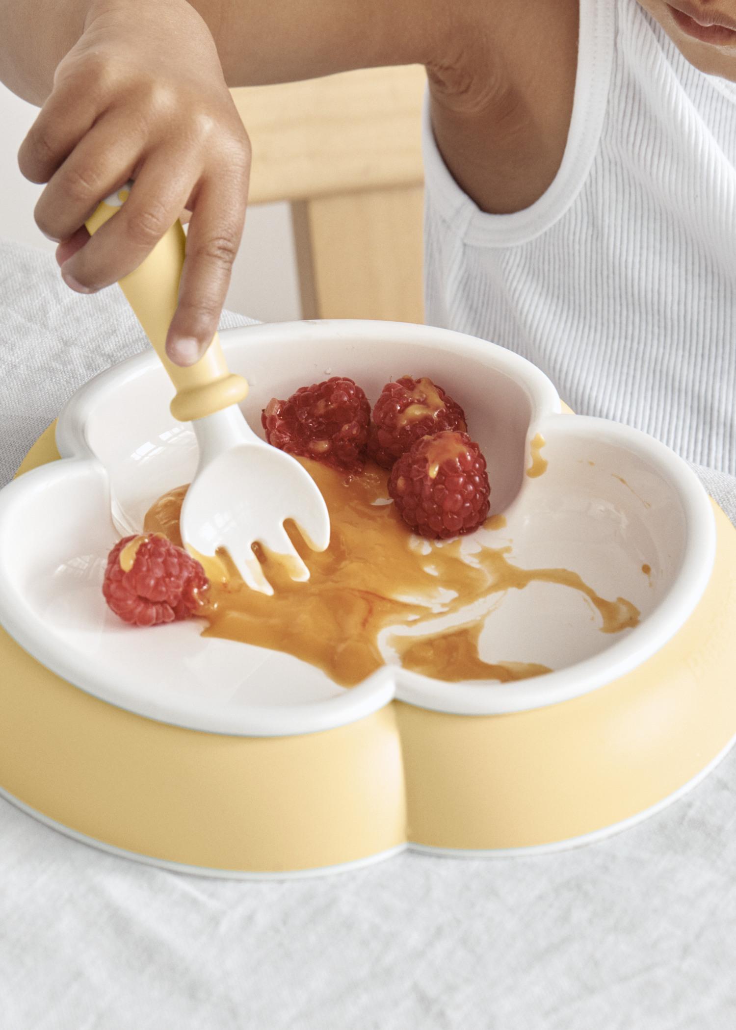 Baby Dinner Set 5 pcs Powder Yellow BabyBjörn