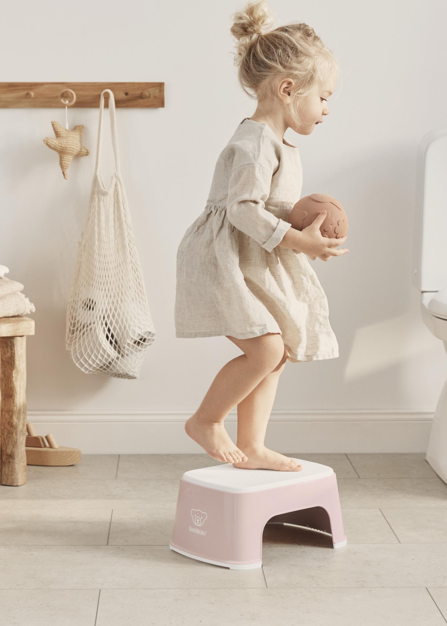 Step Stool Powder pink/White BabyBjörn