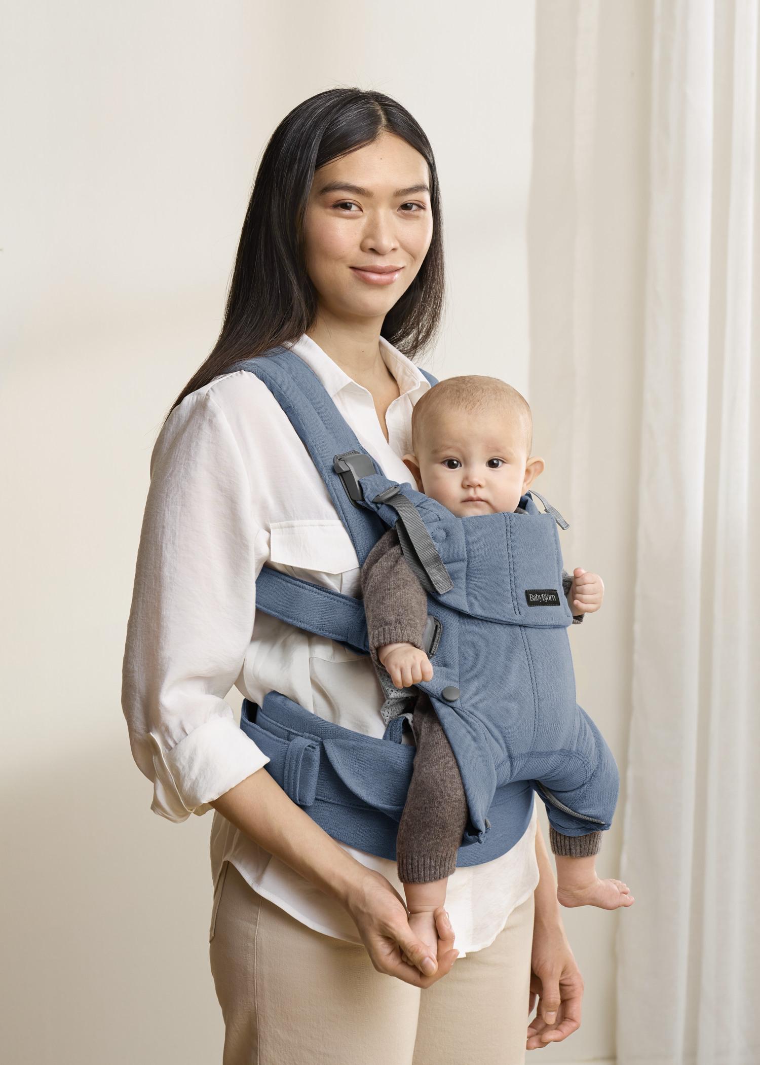 Baby Carrier Harmony in Blue Woven Mélange - BabyBjörn