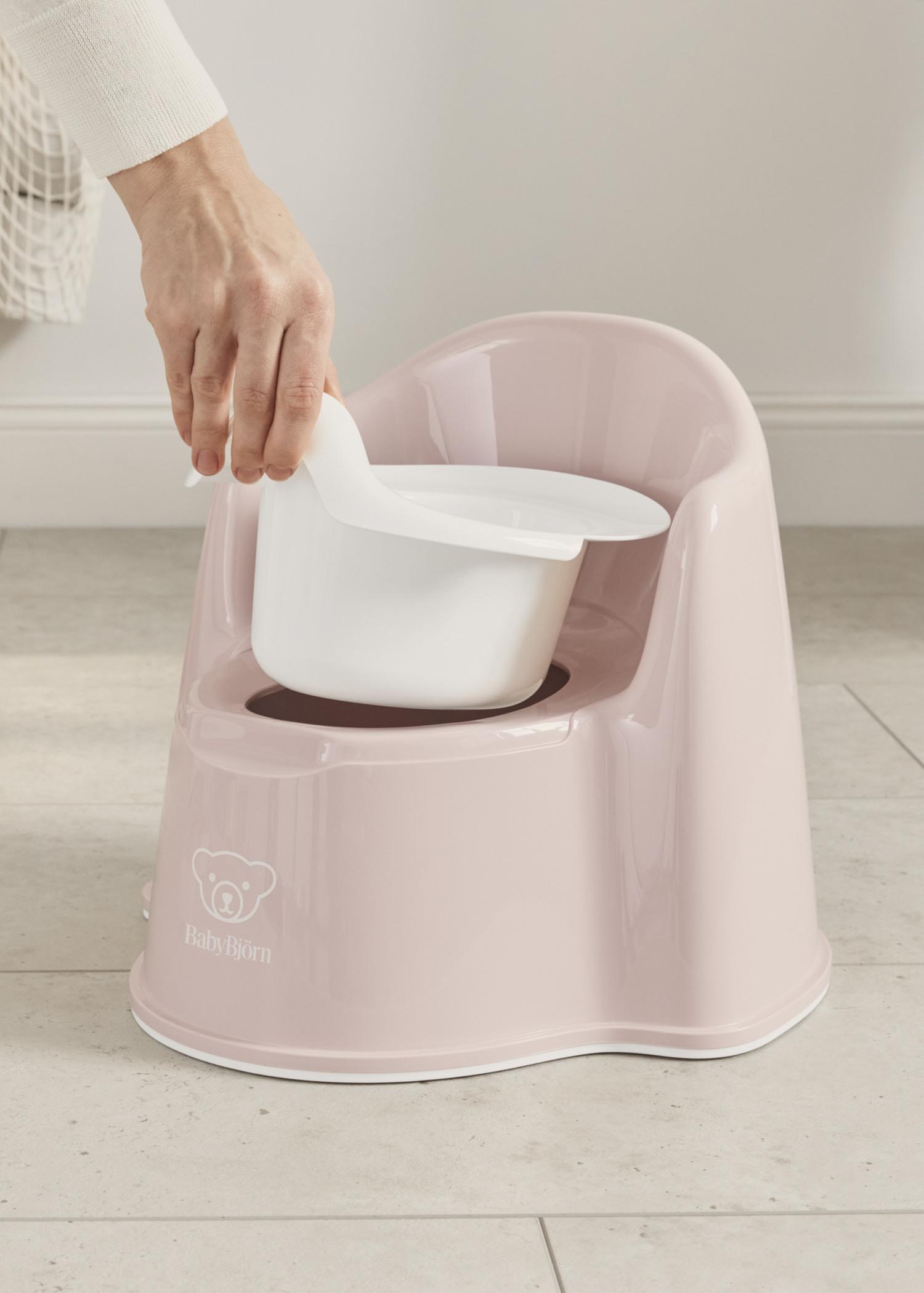 Potty Chair Powder pink/White in BPA-free plastic