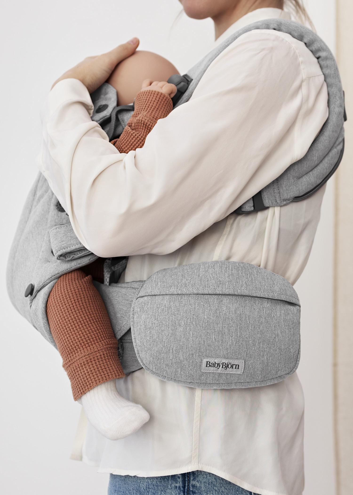 Pocket Pouch for Baby Carrier Woven mélange light grey BabyBjörn