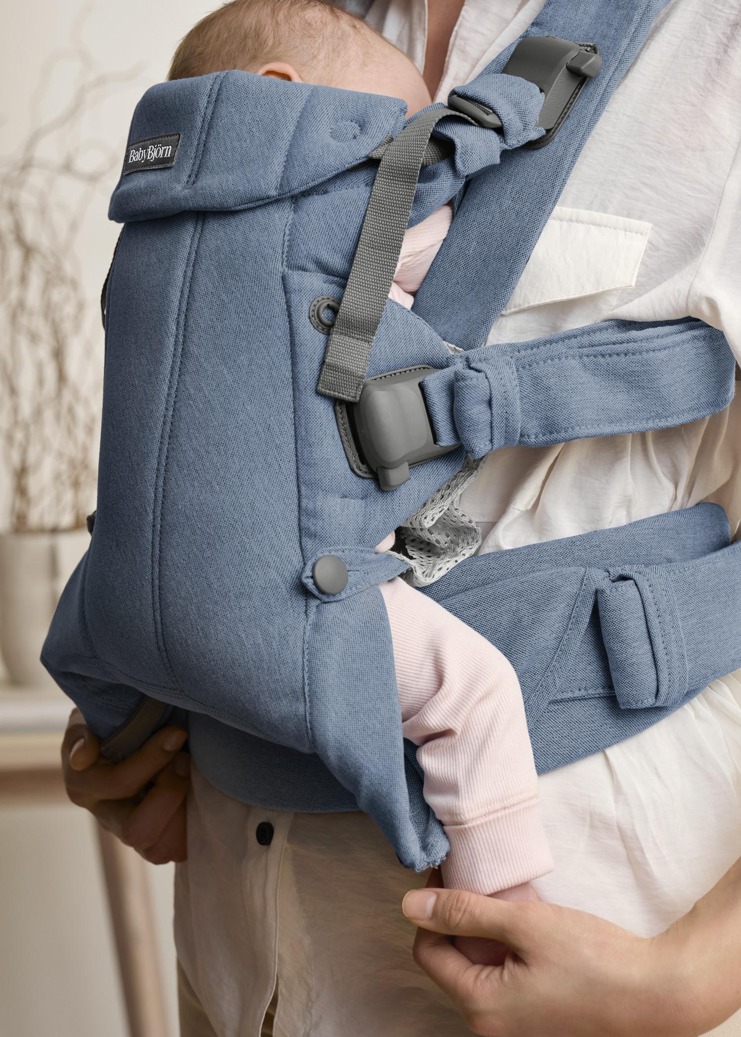 Baby Carrier Harmony in Blue Woven Mélange - BabyBjörn