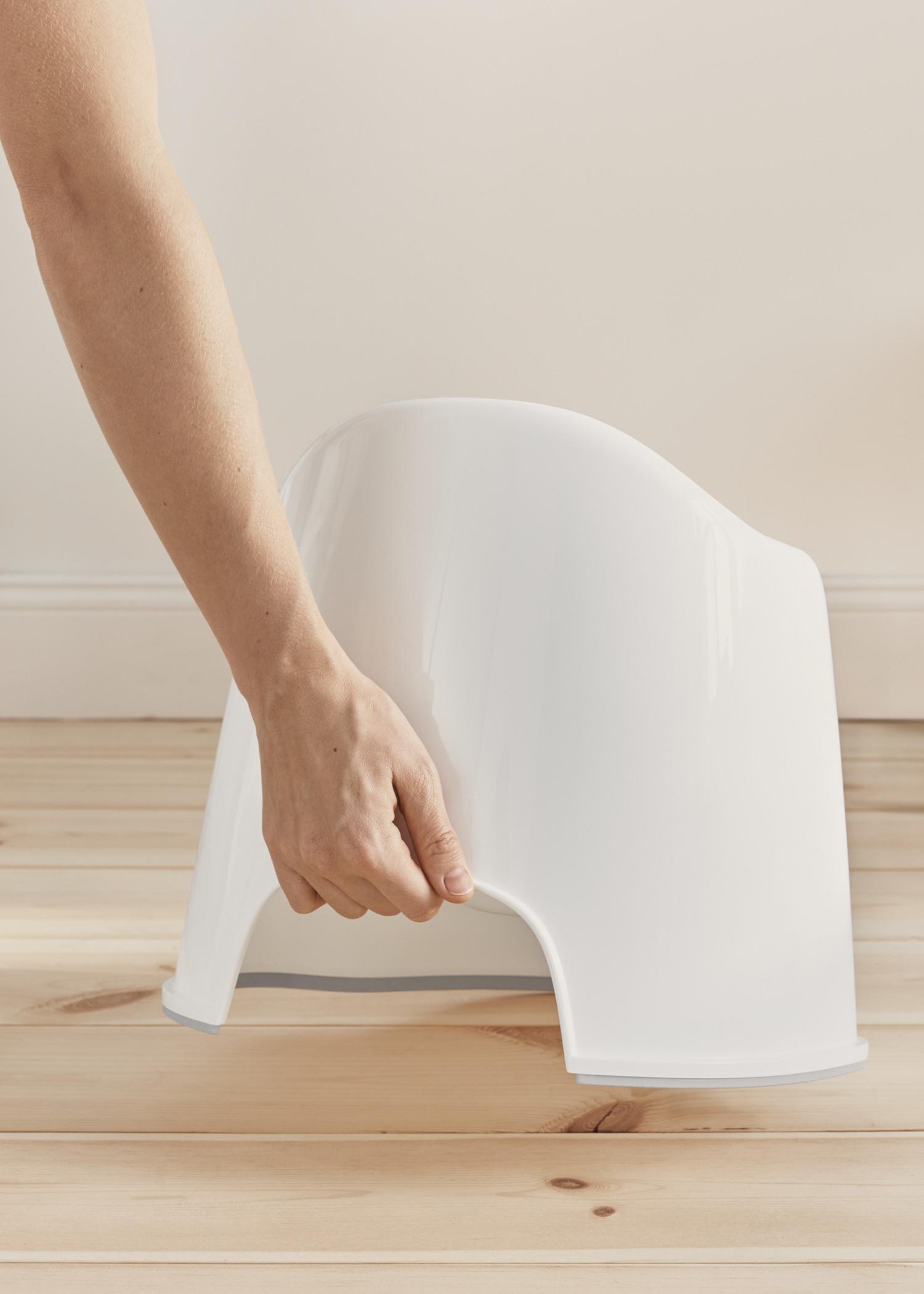 Potty chair in white gray BPA-free plastic - BabyBjörn