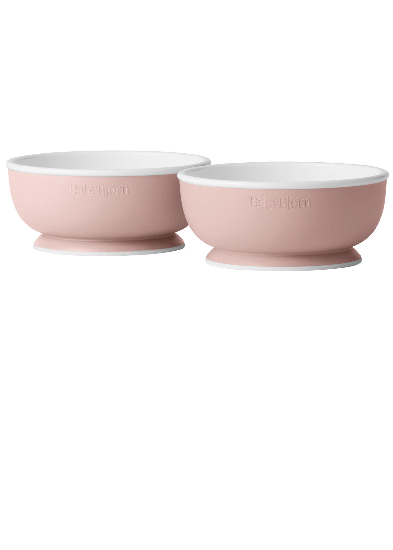 Baby Bowl in Powder pink 2-pack - BabyBjörn