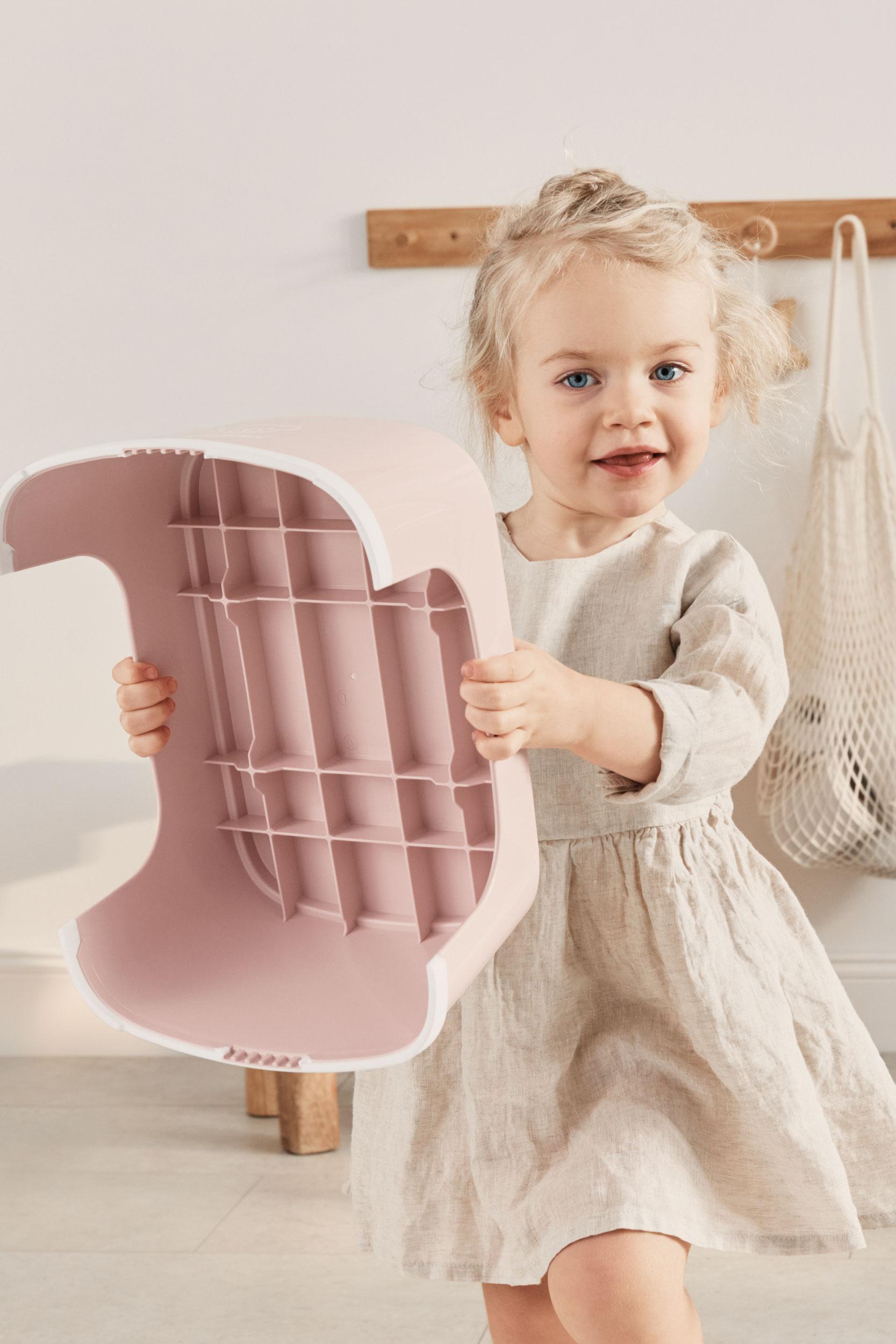 Step Stool Powder pink/White BabyBjörn