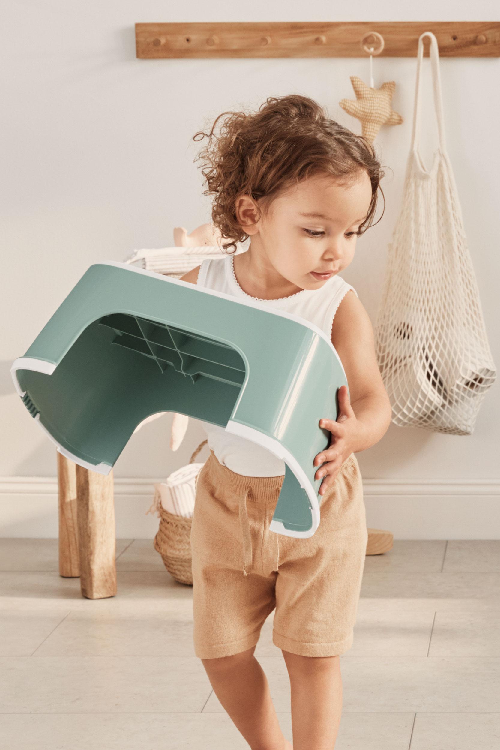 Step Stool Deep green/White