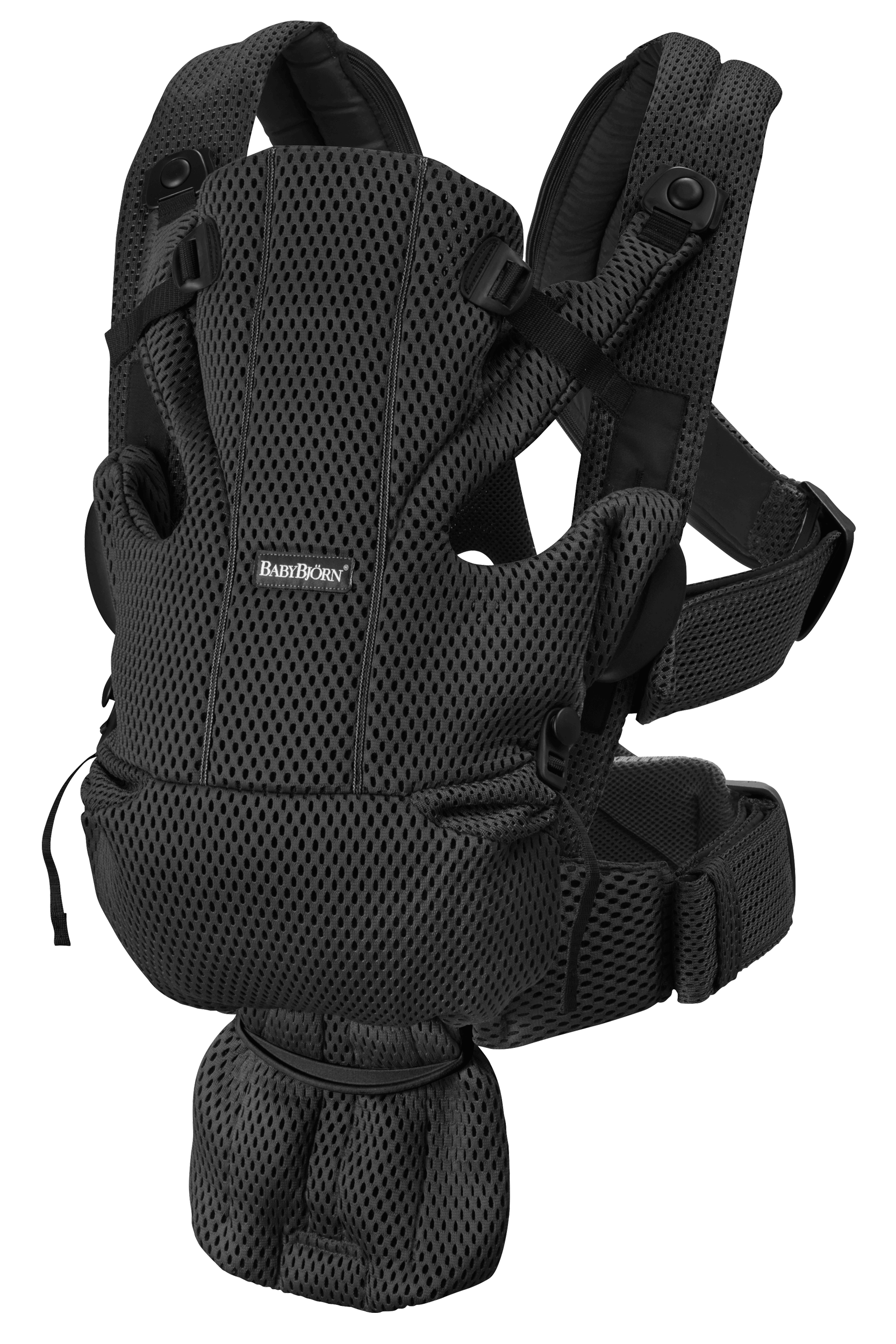 Baby Carrier Free in Black 3D Mesh - BabyBjörn
