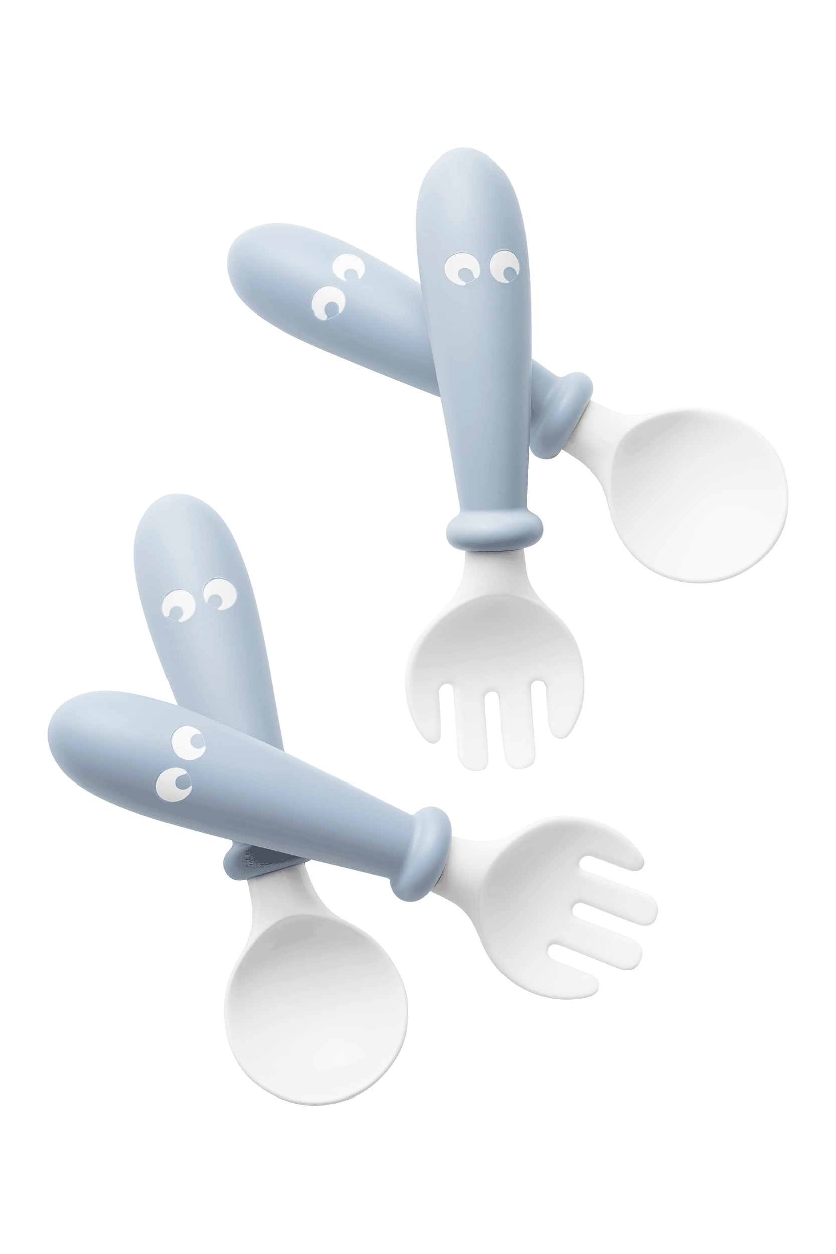 Baby Spoon and Fork 4 pcs Powder Blue BabyBjörn