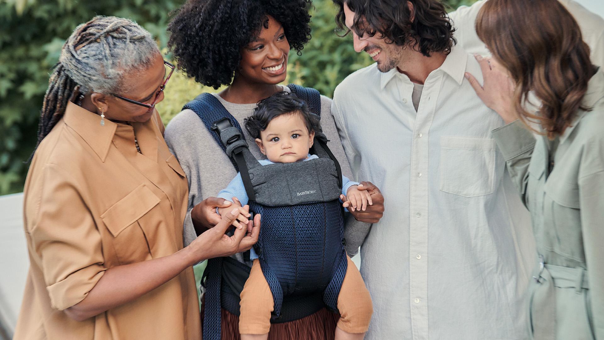 Baby Carrier Harmony in Navy blue 3D mesh - BabyBjörn