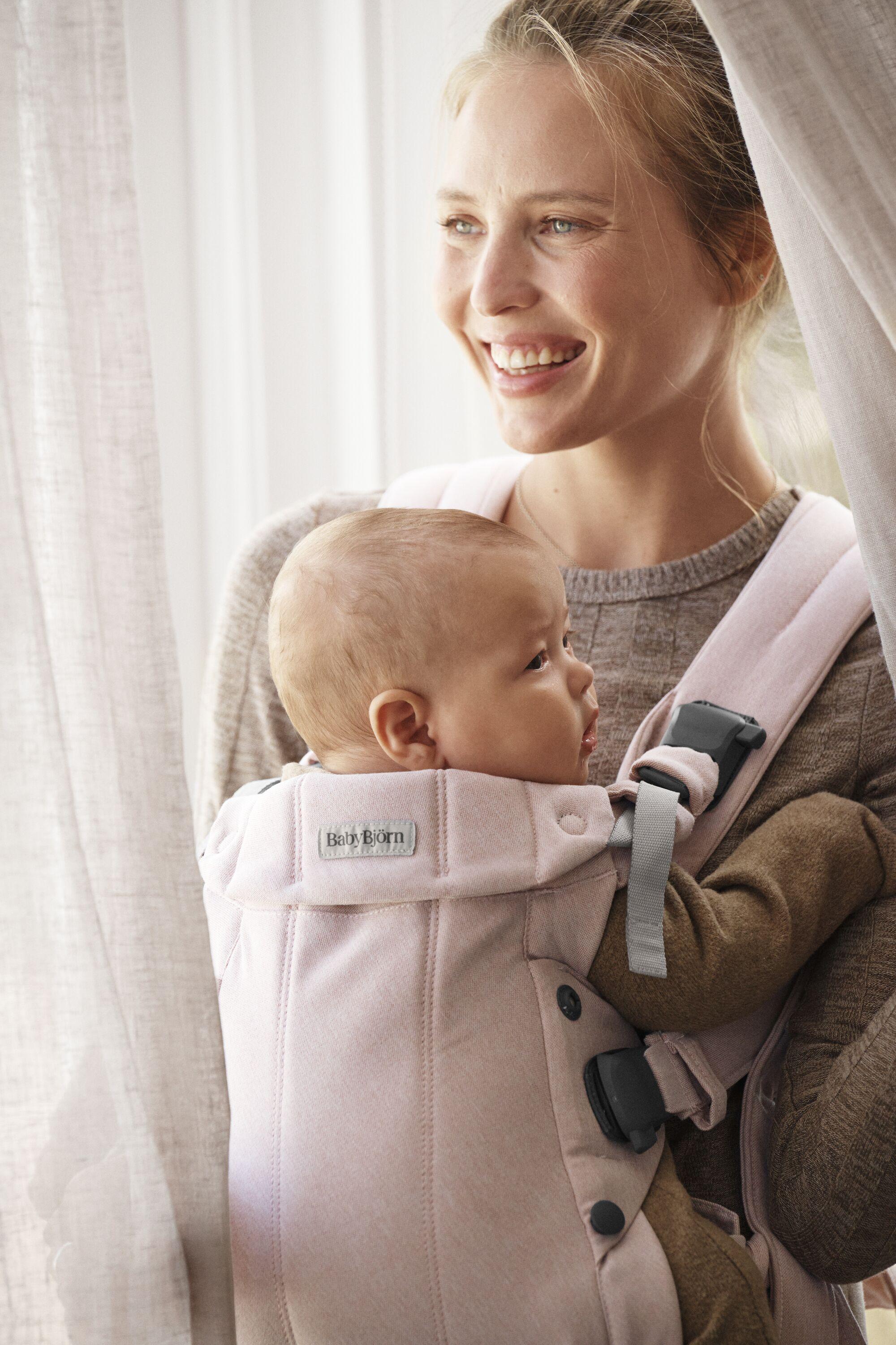 Baby Carrier Harmony in light pink woven melange - BabyBjörn